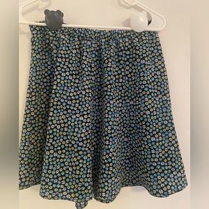 90s style mid length a-line skirt